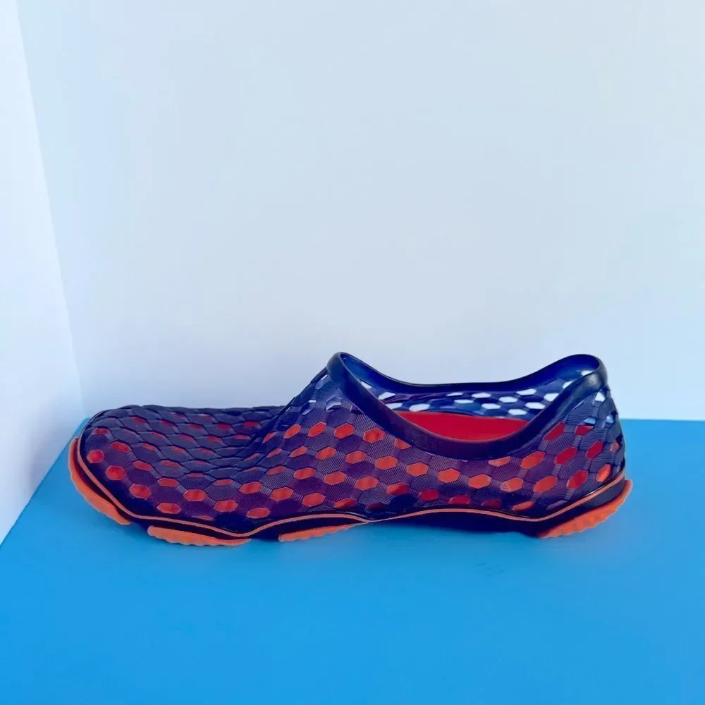Men's Blue and Orange cool Swim and Beach Shoes